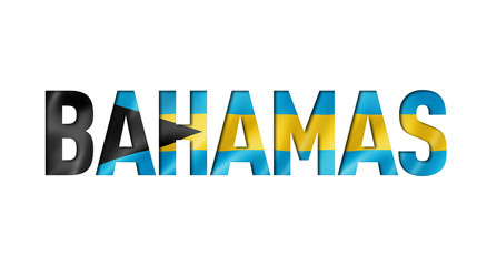 bahamian flag text font