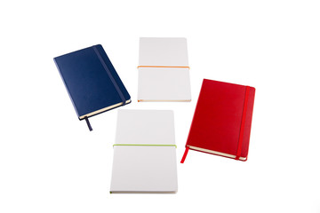 Multi-color and multi-invoice notebooks with multi-color inserts