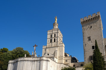Fototapeta na wymiar Palais du pape Avignon France