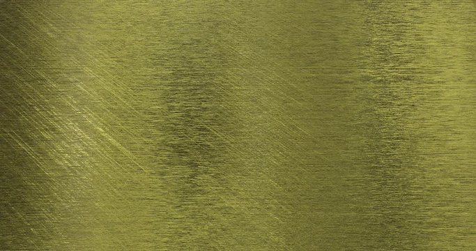 Golden foil background. Gold glitter texture 3D rendering loop 4k