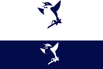 Singing bird logo company template