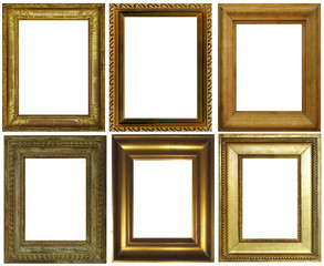 6 antike Goldrahmen