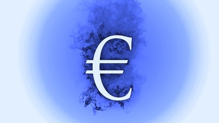 3D rendering flame of fire text with smoke in background