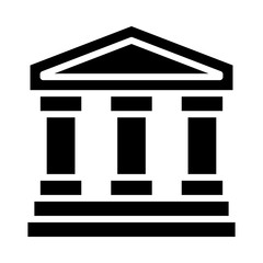 Court Vector illustration. Quality design element Glyph Style. Editable stroke.