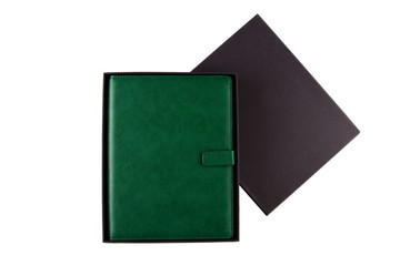 Green Notebook in Black Gift Pack