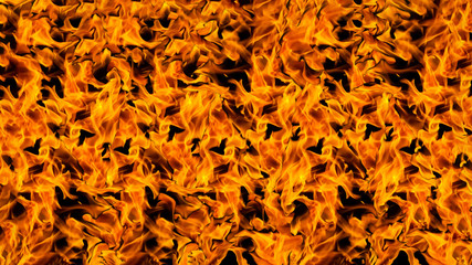Fire flames on black background. fire on black background isolated. fire patterns