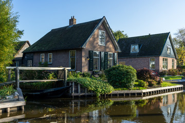 Fototapeta na wymiar Giethoorn village, Netherlands