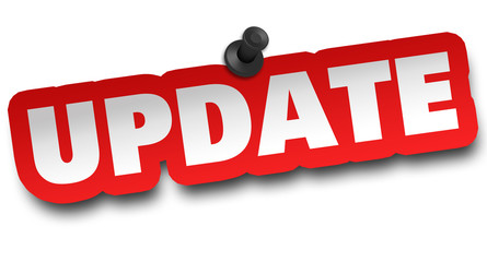 update concept 3d illustration isolated