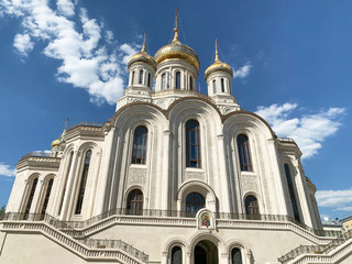 Obraz premium Russia. Moscow, Sretensky Stavropegial male monastery. Church of the new Martyrs and Confessors of Russia on the blood on Lubyanka