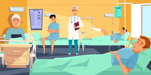 Medical healthcare flat vector illustration