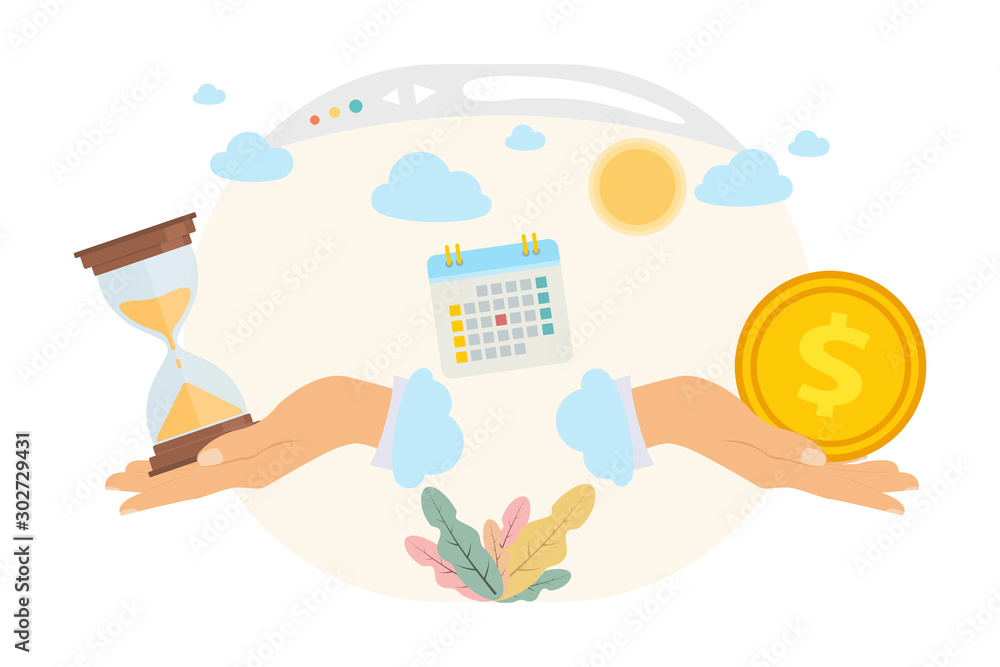 Poster online business concept. online startup - quick project implementation. quickly come up with a busin