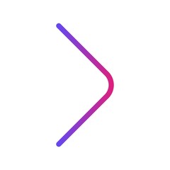 Gradient Right Arrow Icon With White Background