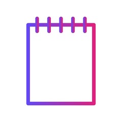 Gradient Document Icon With White Background