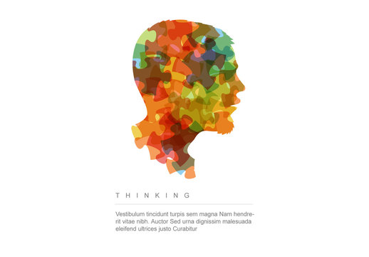 Profile with Puzzle Pieces Infographic