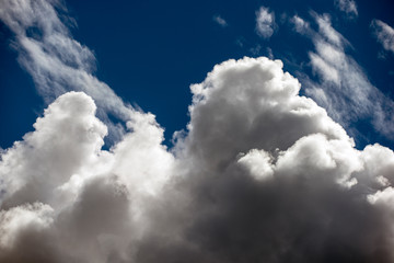 blue sky with clouds, sweden