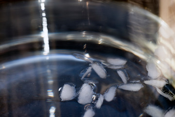 closeup of icebucket, sweden