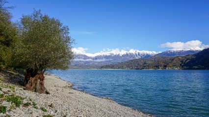 Fototapeta na wymiar lake in the mountains, Santa Croce Belluno