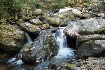 Anna Ruby waterfalls in Georgia, USA