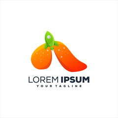 awesome rocket gradient logo design
