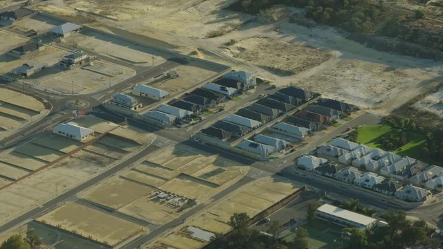 Aerial View Perth Suburb Under Construction Hammond Park