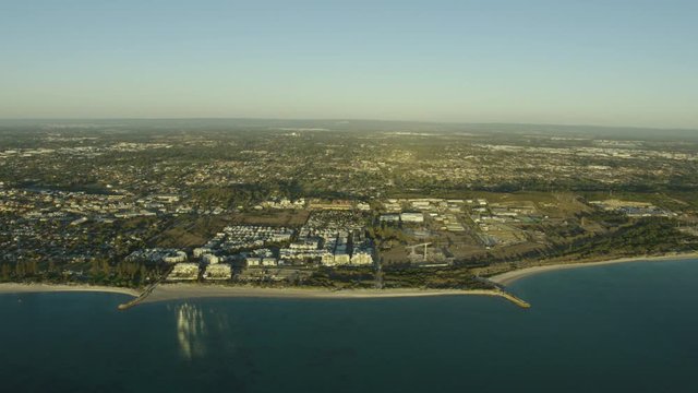 Aerial Coastline View Perth Suburb City Of Cockburn