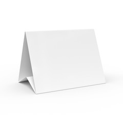 Table cart template. Advertising mockup. Table tent. 