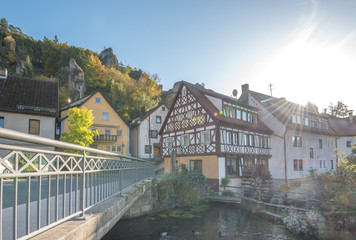 Fototapeta na wymiar Pottenstein, Fränkische Schweiz, Mariental