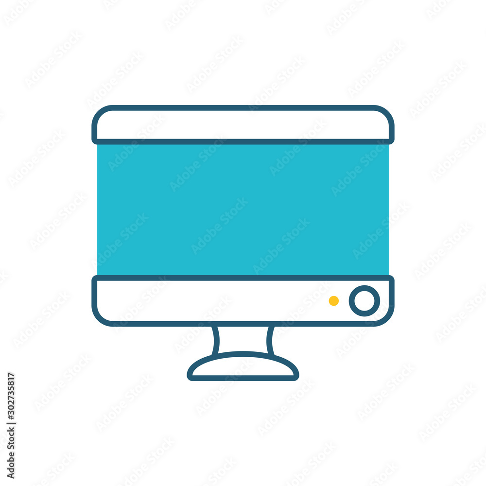 Canvas Prints computer desktop display isolated icon