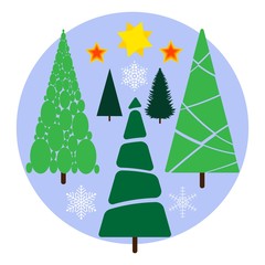 christmas tree Vector