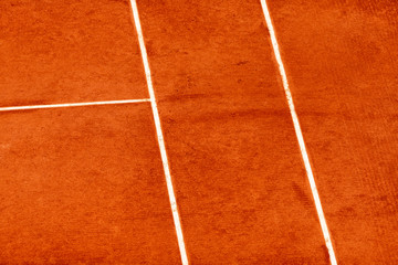 Tennis Clay court, baselined and shadow - 302739071