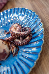 octopus on a plate
