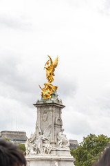 Empress Victoria Monument, golden statue of victory, London