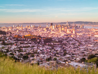 aerial view of the city