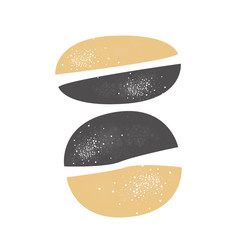 Cute Scandinavian Terracotta Pattern in modern colours. Modern abstract art for prints.