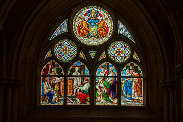 Fototapeta premium Glasfenster in der Gedächtniskirche in Speyer