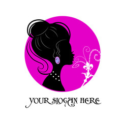 stylish woman hair  art glamour