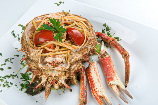 Spaghetti al granchio