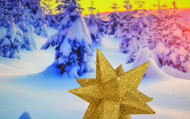 Zima, gwiazda  © zibi