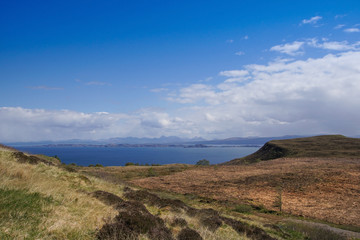 View over Rona and the Scottish mainland from the Isle of Skye