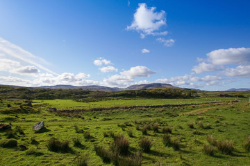 Fototapeta na wymiar View over the Isle of Islay near Ardmore