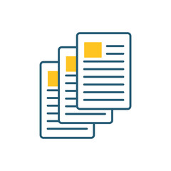 paper document file isolated icon