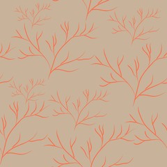 Obraz premium Seamless Algae Seamless Pattern. Modern Digital Design. Marine Repeating Pattern.