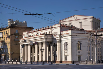 Fototapeta premium State academic drama theater in Voronezh. Russia