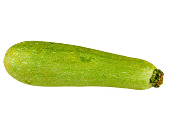 Courgette Zucchini , isolated on a white background.