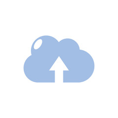 cloud computing school education learning flat style