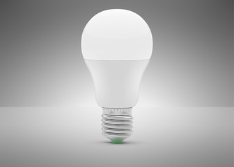 Light bulb 3D model. Lamp 3d render. 3d image.