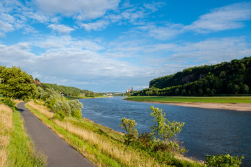 Elbtal, Elbwiesen vor Meißen - Umland Dresden, Sachsen 