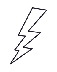 Isolated thunder icon vector design