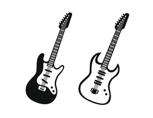 Fototapeta premium Play guitar icon. Simple illustration of play guitar vector icon for web design isolated on white background