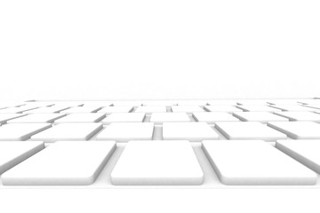 Isolated 3D render laptop computer. White color ,white background
